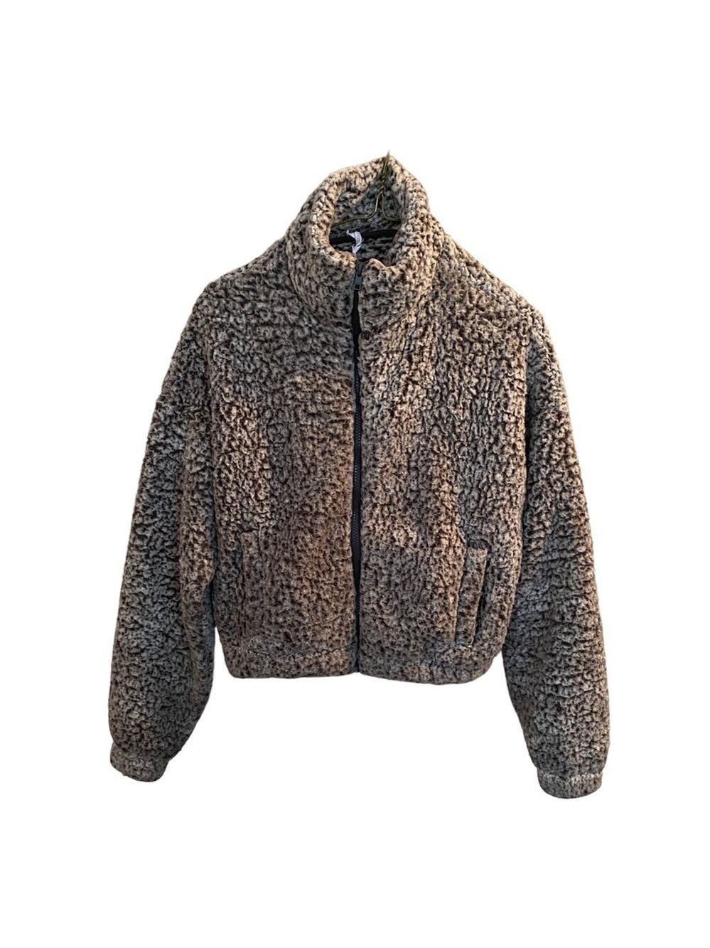 Garage Brown Sherpa Jacket Size Small